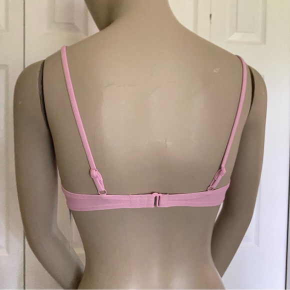 NWT J. Crew French Bikini Top, Pink - Picture 4 of 15